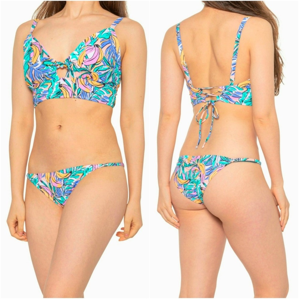 Body Glove 2 Piece Bikini Set Macabu Olivia Top Brasilia Bottoms Sz Large E Cup